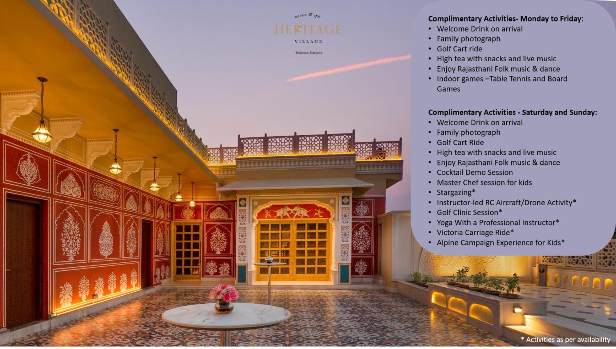 Heritage Village Resort&Spa Manesar-Gurgaon Exteriör bild